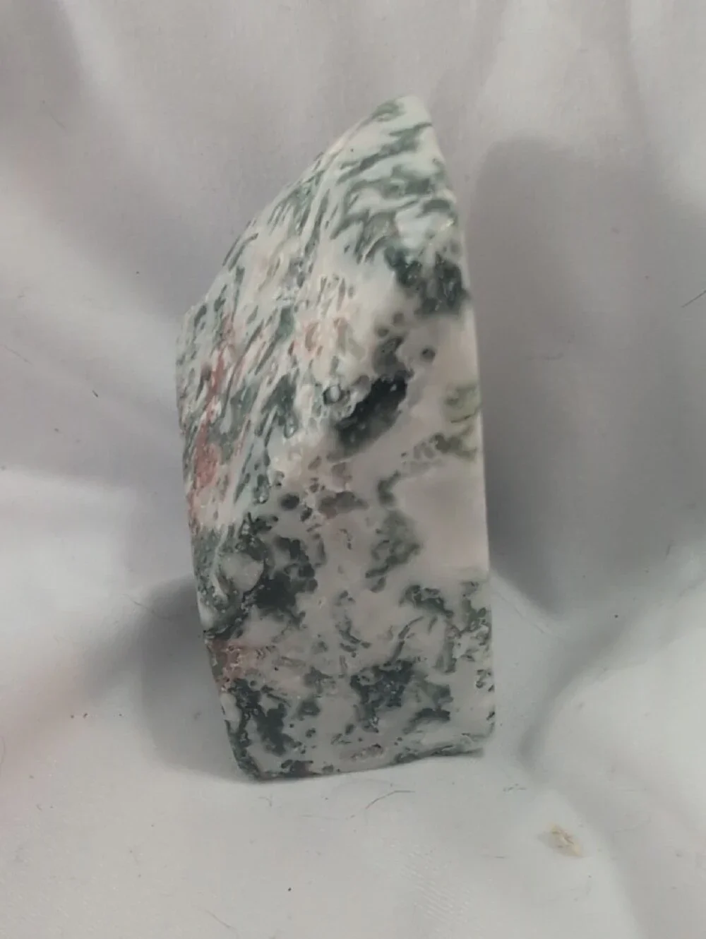 Moss Agate Asymmetric Block